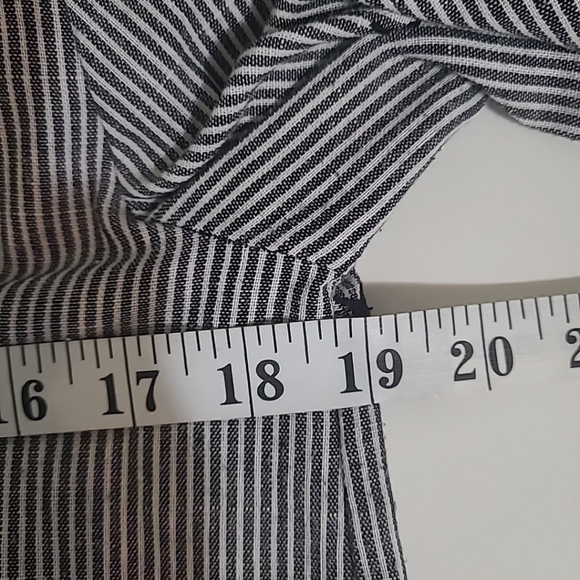 Collective Concepts Star Stripped Long Sleeve Button up Womens Shirt Size Small - Picture 6 of 8